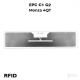 Selbstklebendes RFID-Etikett aus Folie für Scheibe, 96 x 22, EPC C1 G2, Monza 4QT