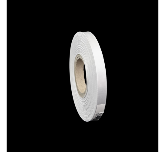 Doppelseitiges weißes PREMIUM-Satinband 10mm x 50m