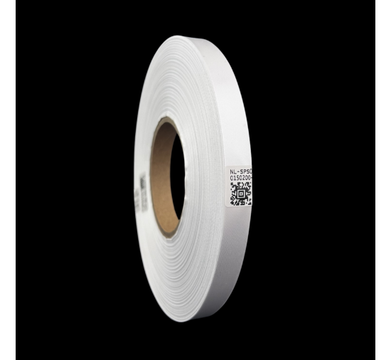 Doppelseitiges weißes PREMIUM-Satinband 15mm x 200m