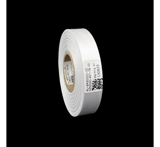 Doppelseitiges weißes PREMIUM-Satinband 20mm x 50m
