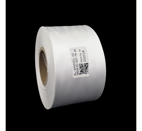 Doppelseitiges weißes PREMIUM-Satinband 60mm x 50m