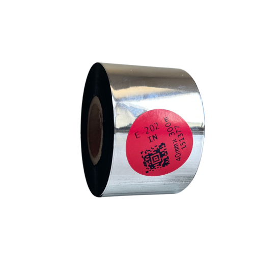 E-202 Premium Wachs-Harz Thermotransferband für Baumwolle 40mm x 300m IN