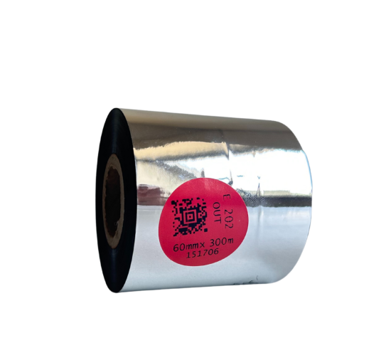 E-202 Premium Wachs-Harz Thermotransferband für Baumwolle 60mm x 300m OUT