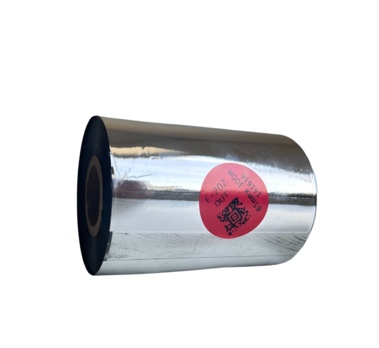 E-202 Premium Wachs-Harz Thermotransferband für Baumwolle 85mm x 300m OUT