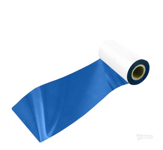 Blau Metallische Harz-Thermotransferband für Textilien 110x150 OUT