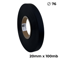 Doppelseitiges Polyurethan Schwarz Matt 20mm × 100m Premium