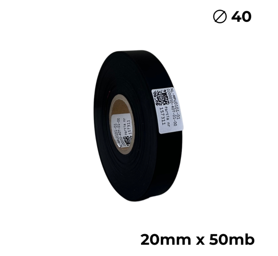 Doppelseitiges Polyurethan Schwarz Matt 20mm × 50m Premium