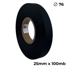 Doppelseitiges Polyurethan Schwarz Matt 25mm × 100m Premium