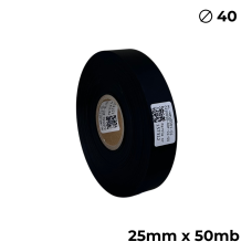 Doppelseitiges Polyurethan Schwarz Matt 25mm × 50m Premium