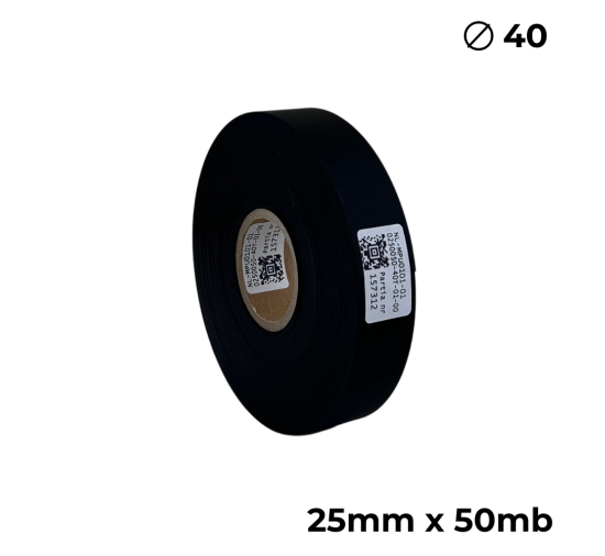 Doppelseitiges Polyurethan Schwarz Matt 25mm × 50m Premium