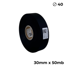 Doppelseitiges Polyurethan Schwarz Matt 30mm × 50m Premium