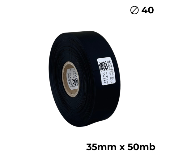 Doppelseitiges Polyurethan Schwarz Matt 35mm × 50m Premium