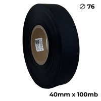 Doppelseitiges Polyurethan Schwarz Matt 40mm × 100m Premium