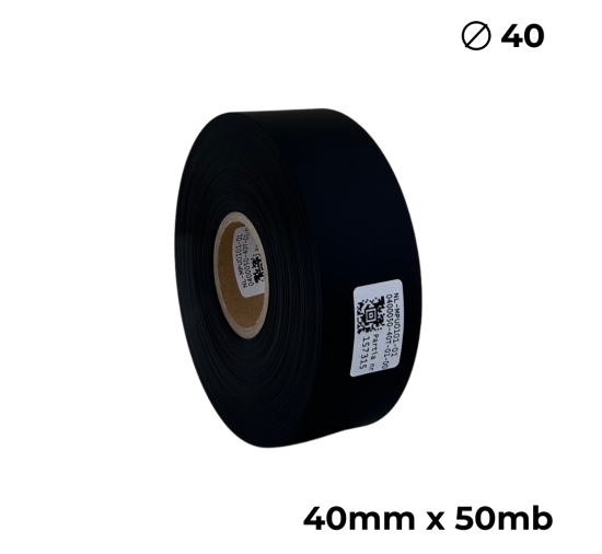 Doppelseitiges Polyurethan Schwarz Matt 40mm × 50m Premium