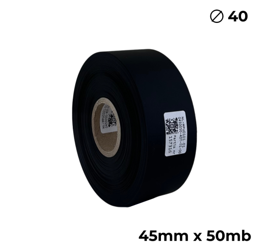 Doppelseitiges Polyurethan Schwarz Matt 45mm × 50m Premium