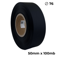 Doppelseitiges Polyurethan Schwarz Matt 50mm × 100m Premium