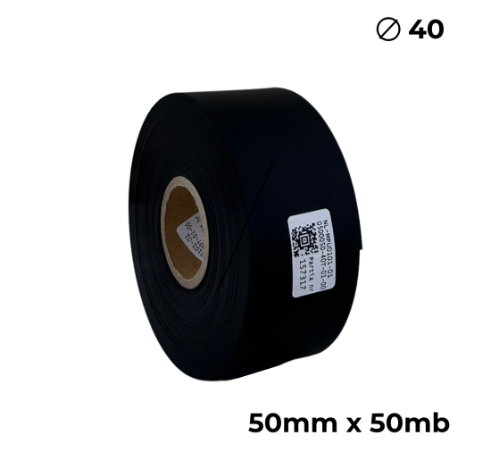 Doppelseitiges Polyurethan Schwarz Matt 50mm × 50m Premium