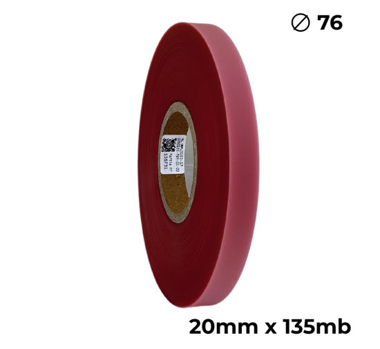 Doppelseitiges Polyurethan Transparent Rosa 20mm × 135m Premium