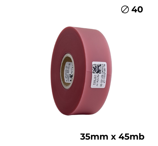 Doppelseitiges Polyurethan Transparent Rosa 35mm × 45m Premium