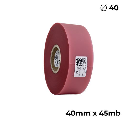 Doppelseitiges Polyurethan Transparent Rosa 40mm × 45m Premium