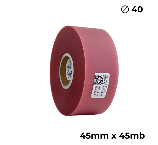 Doppelseitiges Polyurethan Transparent Rosa 45mm × 45m Premium