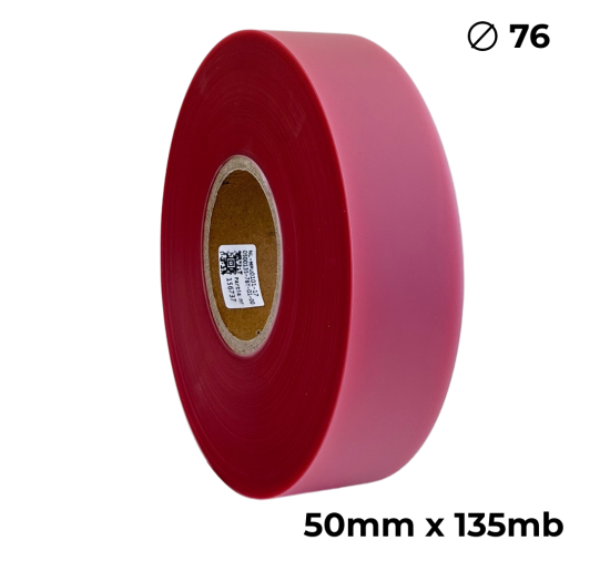 Doppelseitiges Polyurethan Transparent Rosa 50mm × 135m Premium