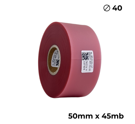 Doppelseitiges Polyurethan Transparent Rosa 50mm × 45m Premium