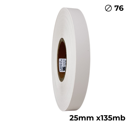 Doppelseitiges Polyurethan Cremefarben 25mm × 135m Premium
