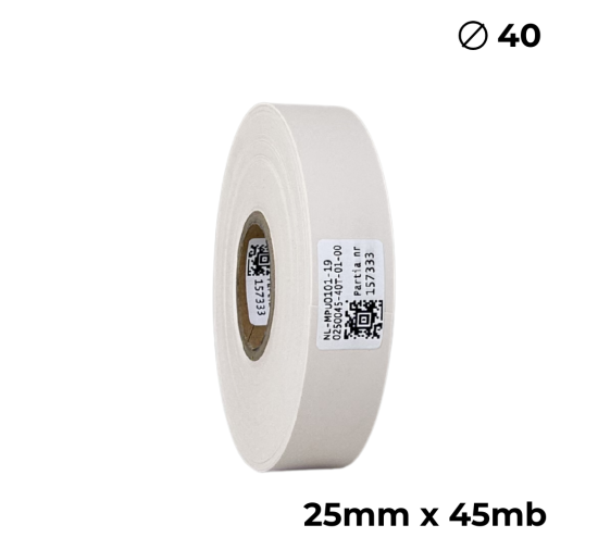 Doppelseitiges Polyurethan Cremefarben 25mm × 45m Premium
