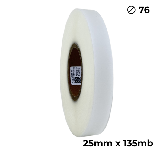 Doppelseitiges Polyurethan Transparent Matt 25mm x 135m Premium