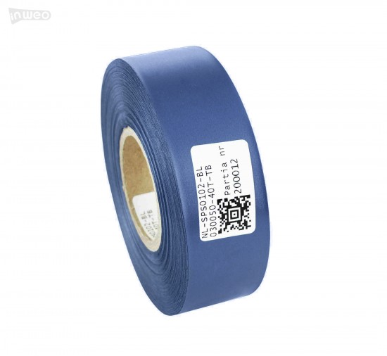 Blaues Satinband Premium 30 mm x 50 m