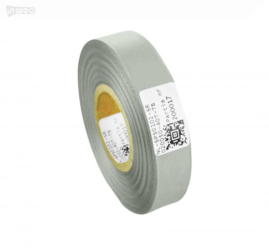 Silbernes Satinband Premium 20 mm x 50 m